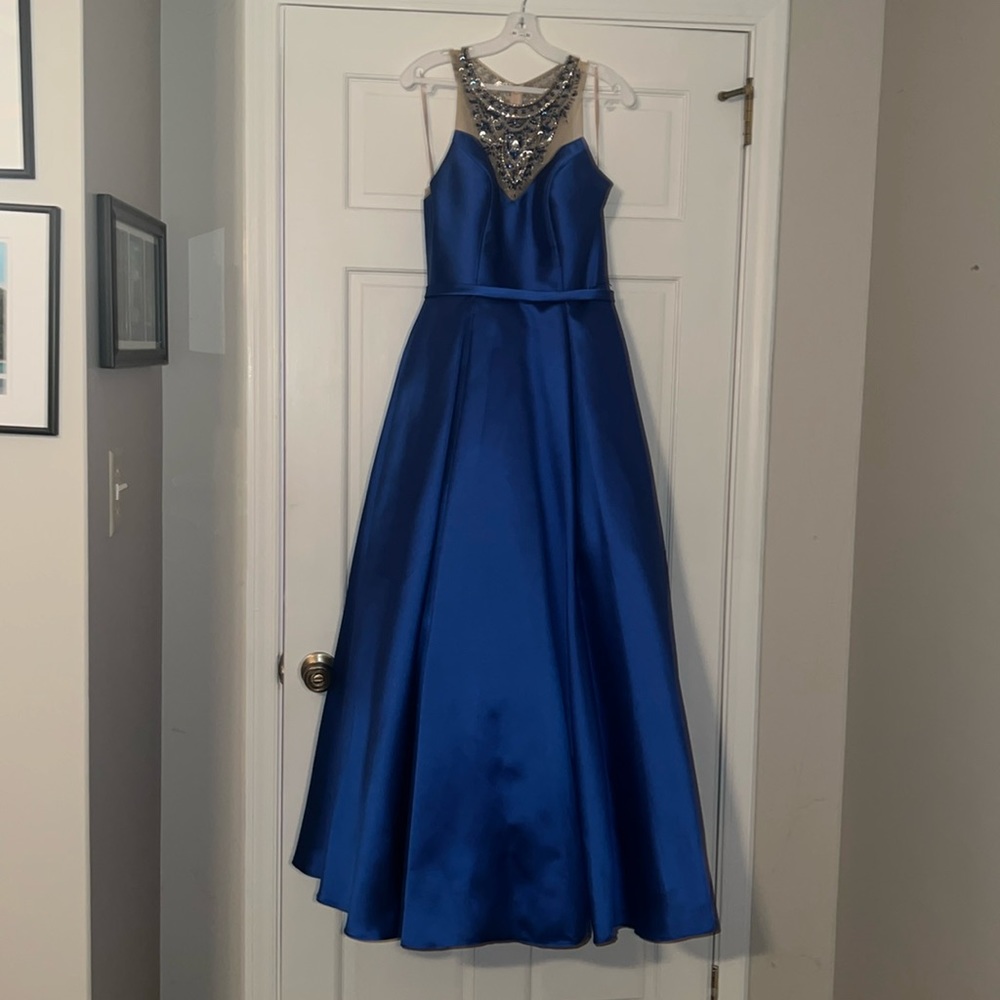 Royal blue prom dress